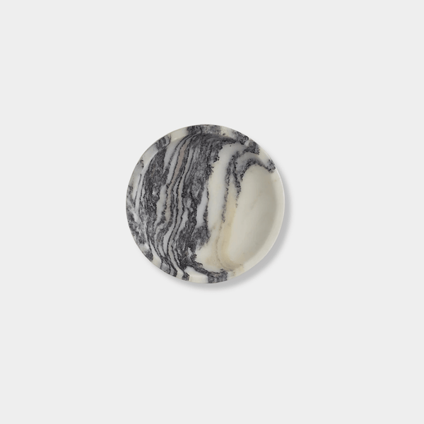 Black Blaze Trays Black Blaze - Linea Small Marble Dish, Calacatta Viola