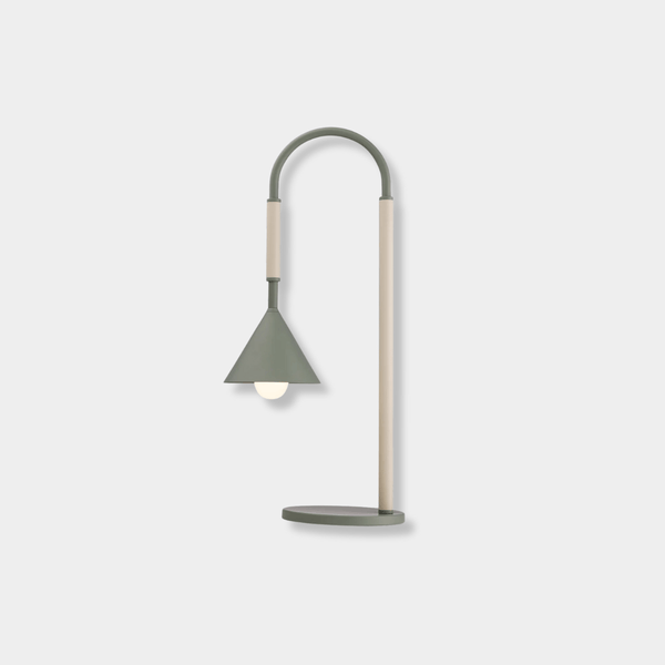 Venna table lamp, off white & eucalyptus | Norsu Interiors