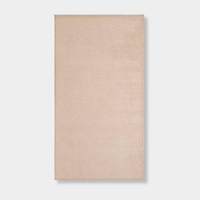 GlobeWest Bower Frame Rug in rose color, hand woven 100% wool indoor area rug with simple silhouette.