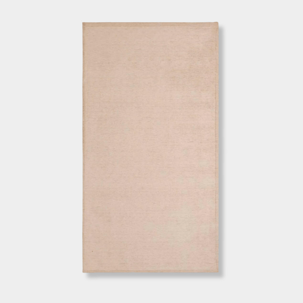 GlobeWest Bower Frame Rug in rose color, hand woven 100% wool indoor area rug with simple silhouette.