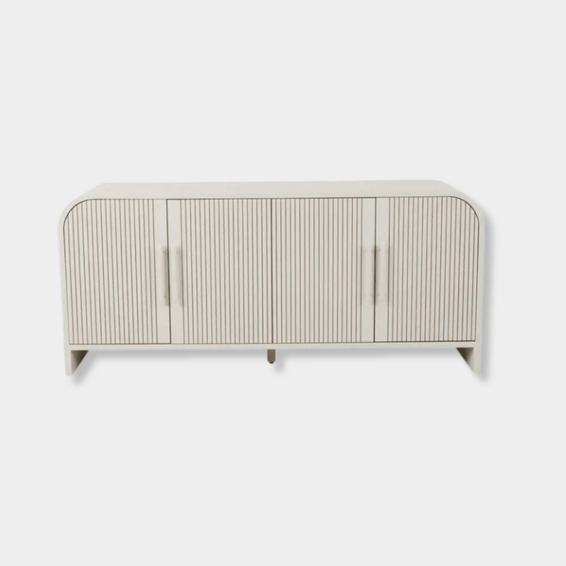 Globe West Buffet GlobeWest Chloe Channel Buffet - Bone