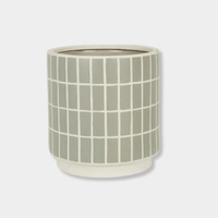 Globe West Pots & Planters Hanson Alo Planter, Matte Stone Grey Tile