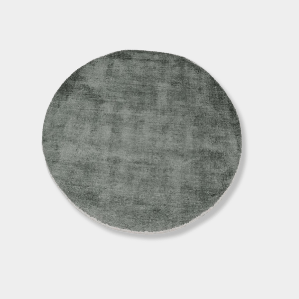GlobeWest Tepih Neptune Round Rug in Ocean Green | Norsu Interiors