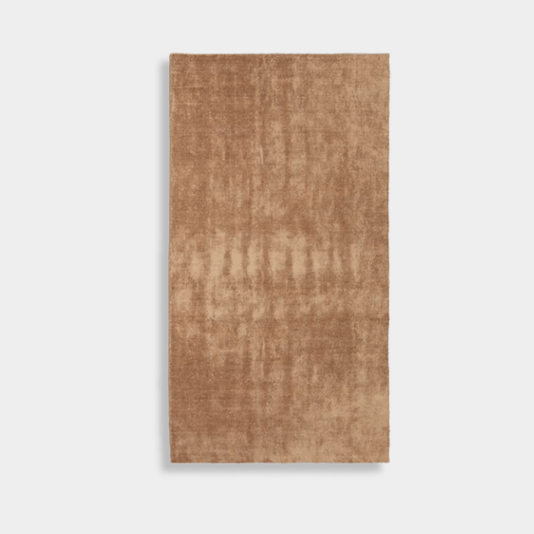 GlobeWest Tepih Neptune hand-woven ginger wool blend indoor rug with subtle rustic texture