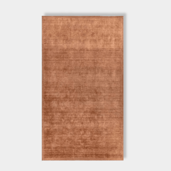 GlobeWest Bower Frame Rug in Rust | Norsu Interiors