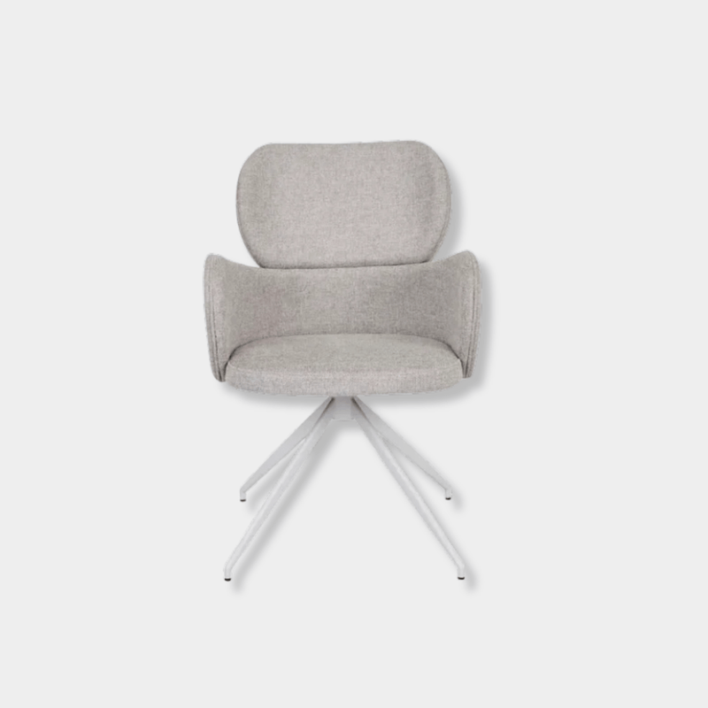 Globe West Desk Chairs GlobeWest Edwin Spider Leg Office Chair - Winter Grey, White
