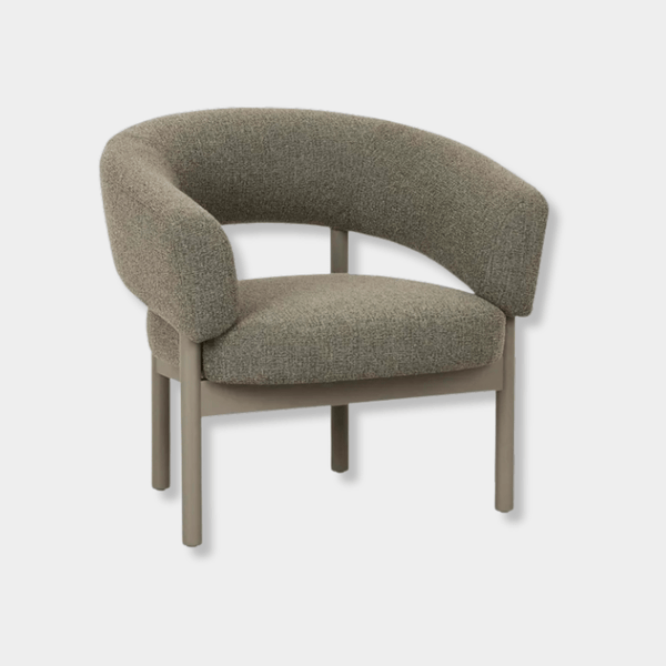 GlobeWest Jenson Occasional Chair, Moss Tweed & Snowgum | Norsu Interiors