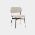 GlobeWest Piccolo Dining Chair - Owl Speckle - Matt Syrah