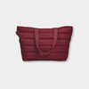 Burgundy Base Supply Take It Base Tote Bag with padded fabric, cotton straps, and chunky top zip closure designed for lightweight everyday use
