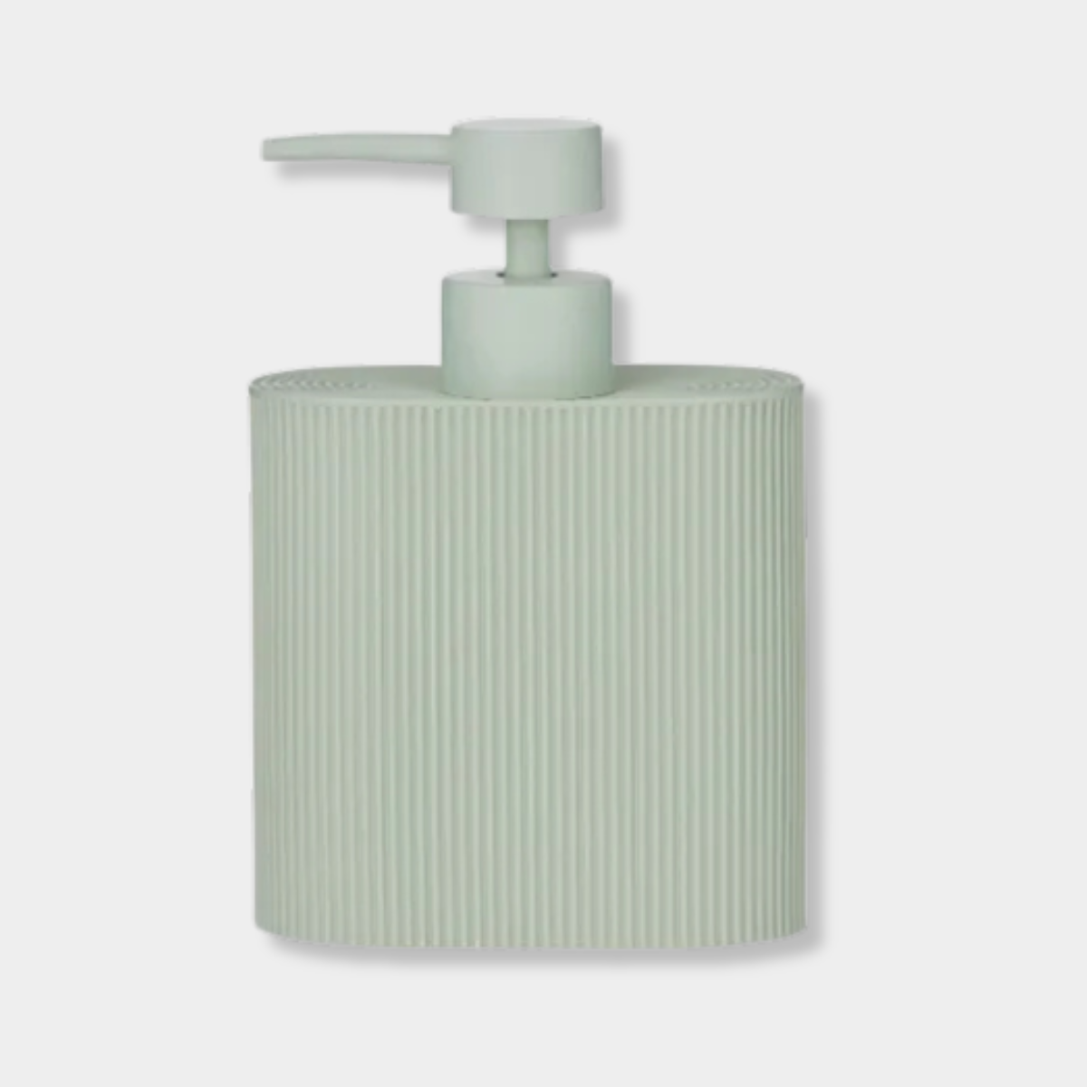 Sid Resin Dispenser in seafoam with ridged grip, durable resin, and modern design