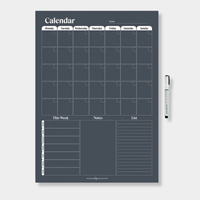 Organising Life Beautifully Magnet Multi Planner on fridge with chalk marker and application tool