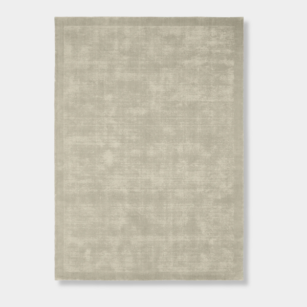 Tait Rug Rice hand-loomed ivory wool and cotton blend with textured finish