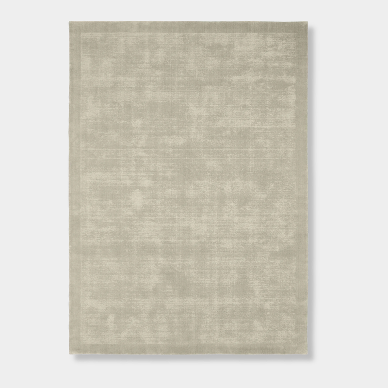 Tait Rug Rice hand-loomed ivory wool and cotton blend with textured finish