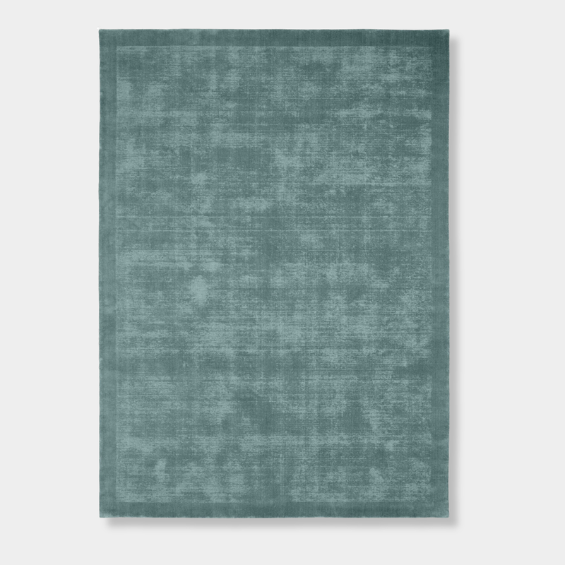Tait Rug Steele Blue hand-loomed New Zealand wool textured area rug