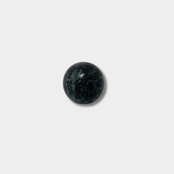 CoTheory Orbit Marble Sphere Table Sculpture, Verdi Alpi | Norsu Interiors