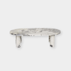 Globe West Coffee Tables Globe West Amara Round Leg Oval Coffee Table, Natural Ocean Marble (7953834311929)