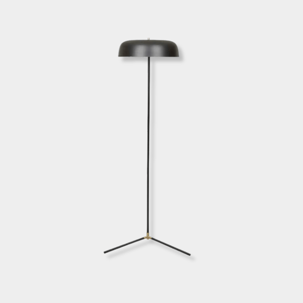 GlobeWest Easton Canopy Floor Lamp, Black | Norsu Interiors