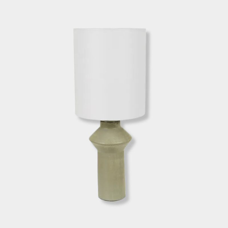 Globe West Lamps GlobeWest Lorne Post Table Lamp - Sage / Ivory