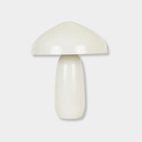 GlobeWest Easton Curve Lamp in oyster grey with elegant iron base and curved shade for soft ambient lighting