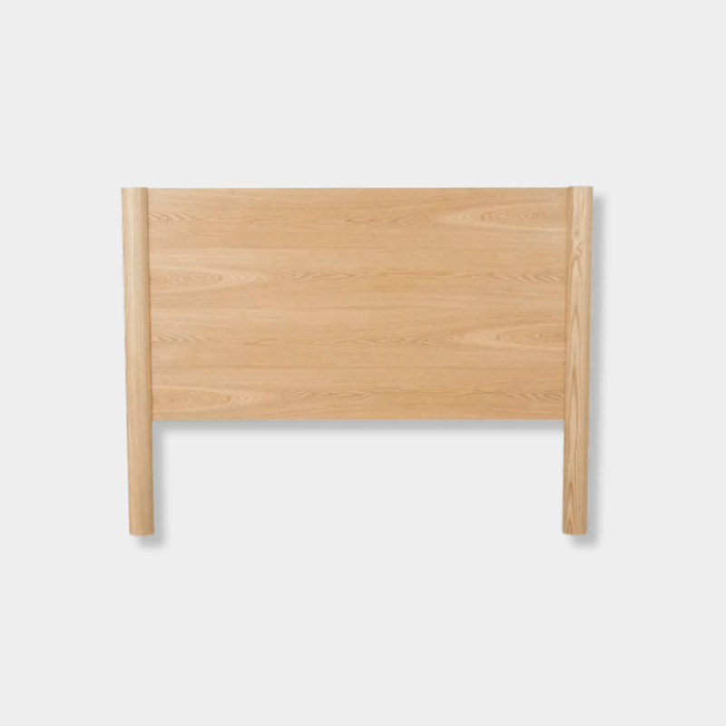 Natural ash wood Artie Bedhead by Globe West with simple, sleek design and visible timber grain.