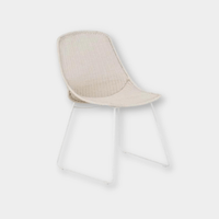 Globe West Dining Chairs Globe West Granada Scoop Closed Weave Dining Chair, Chalk/White (7953848172793)