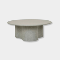 Globe West Coffee Tables Globe West Artie Outdoor Wave Coffee Table, Sage Speckle