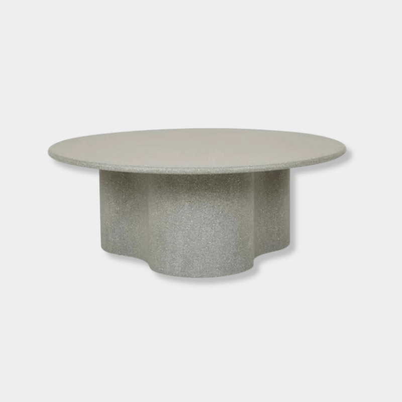 Globe West Coffee Tables Globe West Artie Outdoor Wave Coffee Table, Sage Speckle