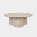 GlobeWest Artie Outdoor Wave Coffee Table, Warm Sand