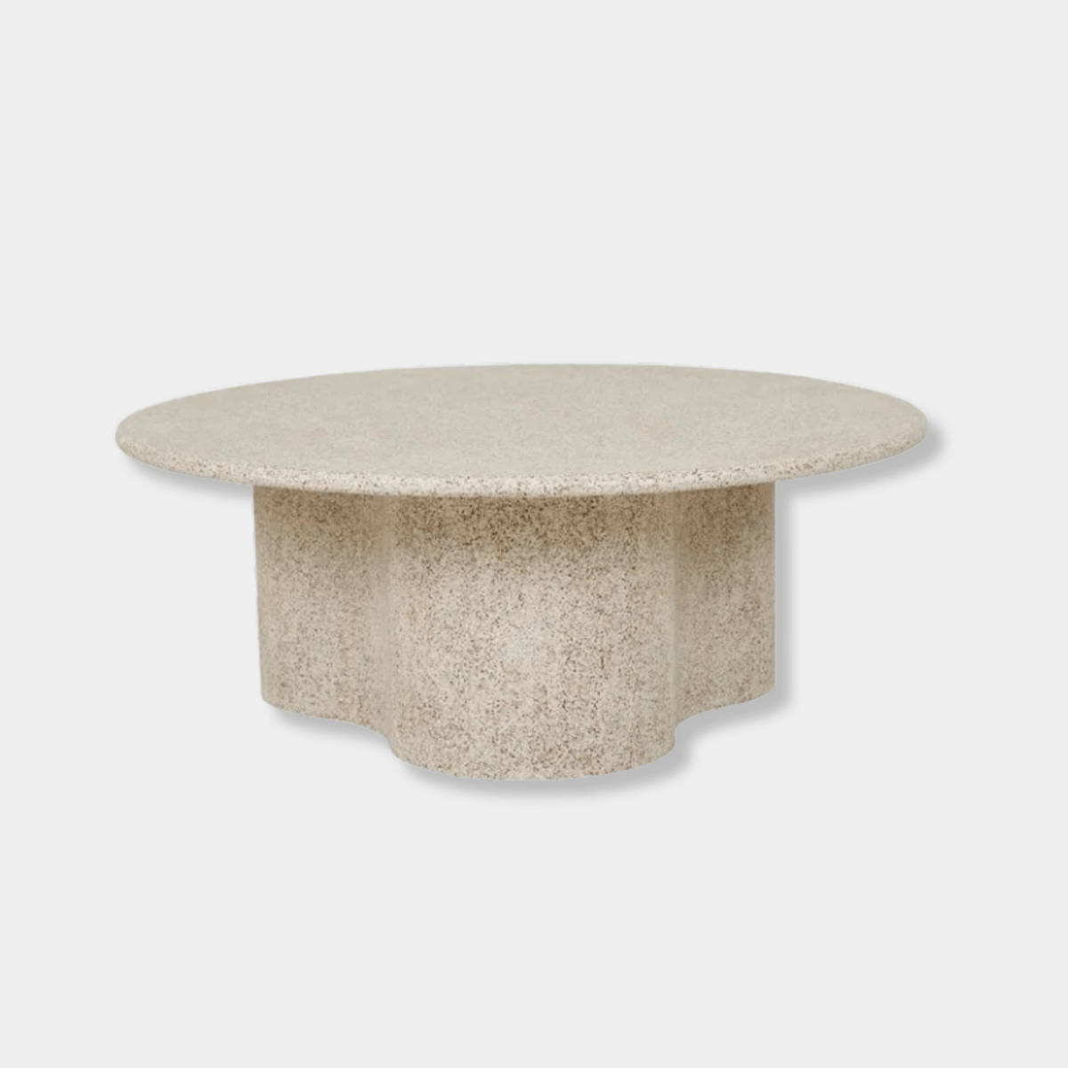 Globe West Coffee Tables Globe West Artie Outdoor Wave Coffee Table, Warm Sand