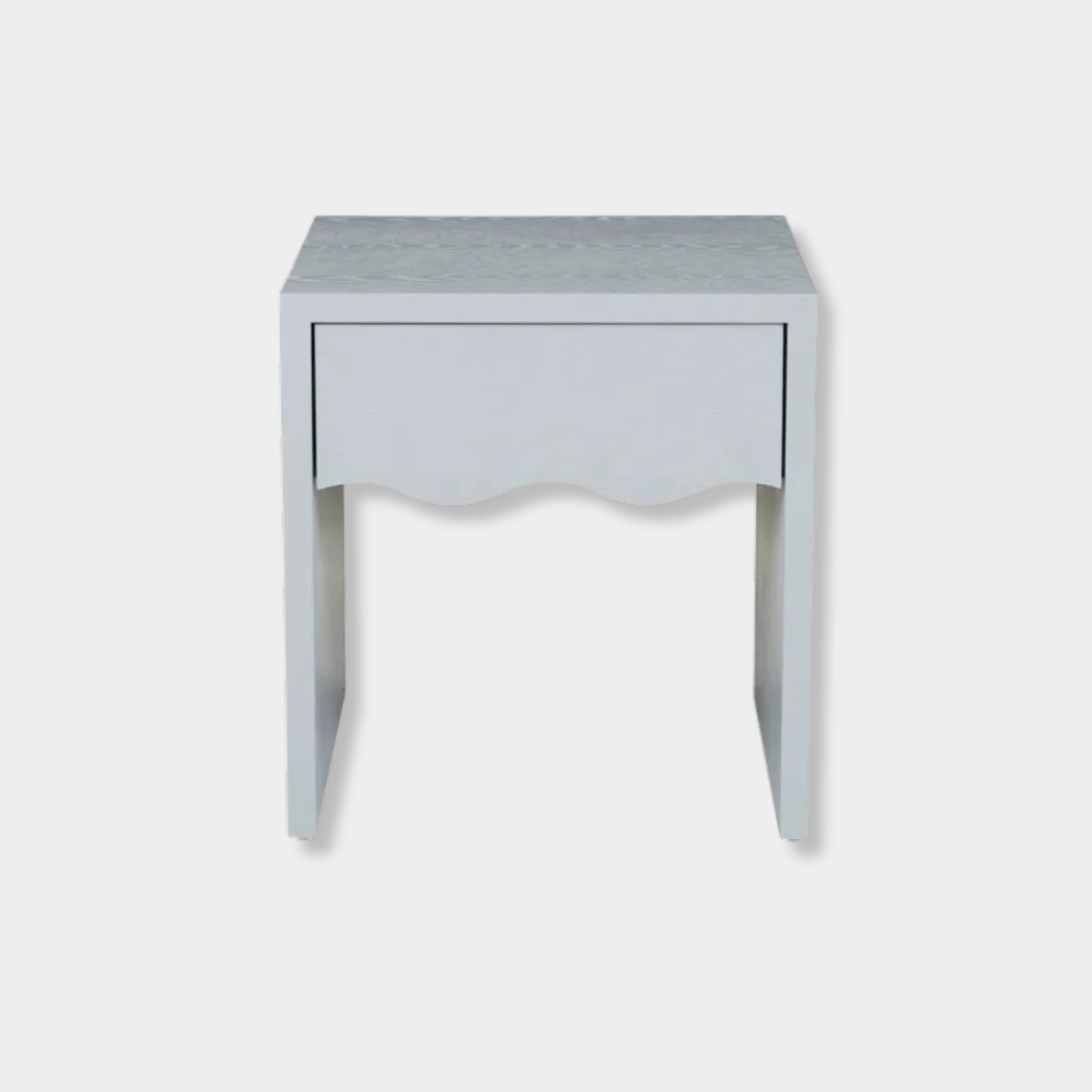 Globe West Bedside Tables Globe West Artie Wave Bedside, Powder Blue