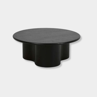 Globe West Coffee Tables Globe West Artie Wave Coffee Table - Black Oak