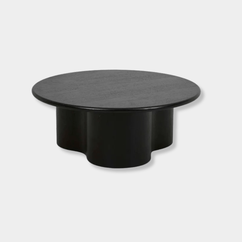 Globe West Coffee Tables Globe West Artie Wave Coffee Table - Black Oak