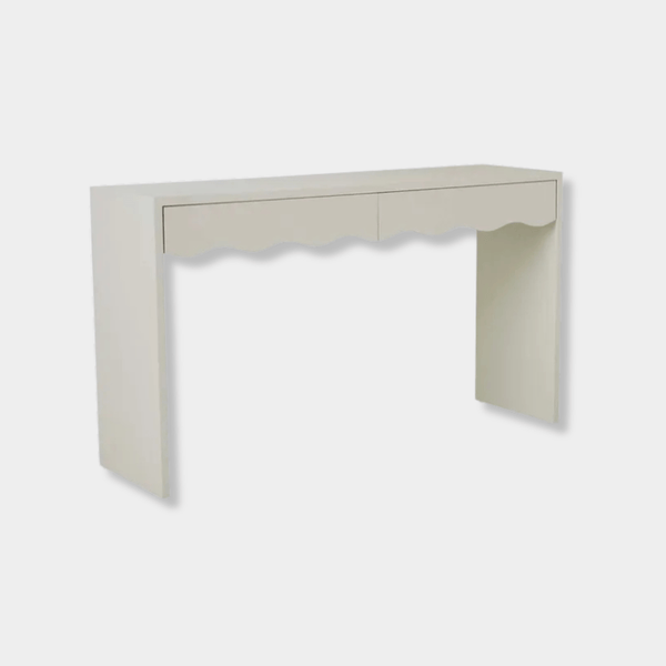 GlobeWest Artie Wave Console, Bone | Norsu Interiors