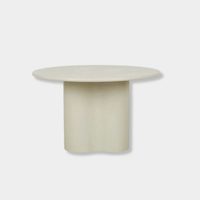 Globe West Dining Tables Globe West Artie Wave Dining Table, Putty