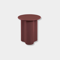 Globe West Side Tables Globe West Artie Wave Side Table, Merlot