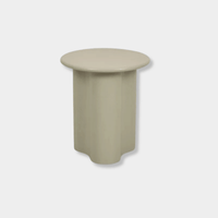 Globe West Side Tables Globe West Artie Wave Side Table, Putty