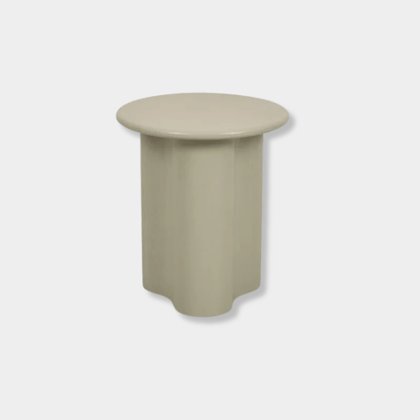 GlobeWest Artie Wave Side Table, Putty | Norsu Interiors