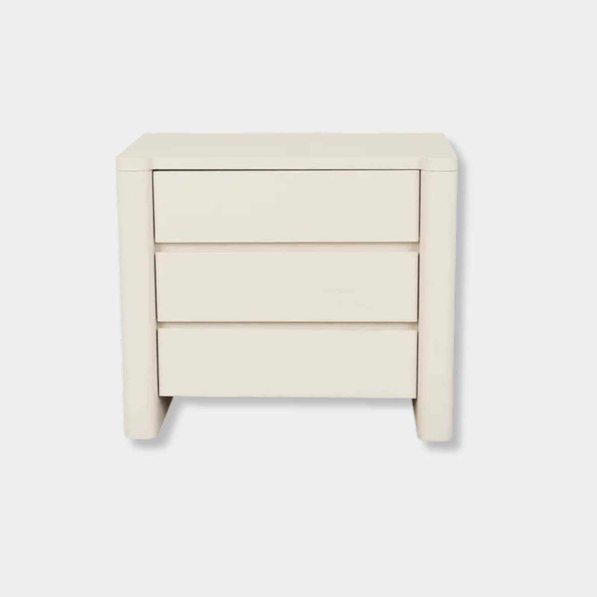 Globe West Bedside Tables Globe West August 3 Drawer Bedside - Porcelain
