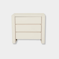 Globe West Bedside Tables Globe West August 3 Drawer Bedside - Porcelain