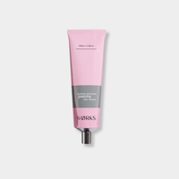 Works Body Balm Tube in pink packaging with aluminium cap, peony scent, 120ml size, moisturizing and non-greasy formula.