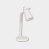 Easton Axel Desk Lamp in matt ivory finish with adjustable arm and conical shade for focused lighting
