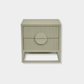 GlobeWest Benjamin Ripple Bedside - Putty