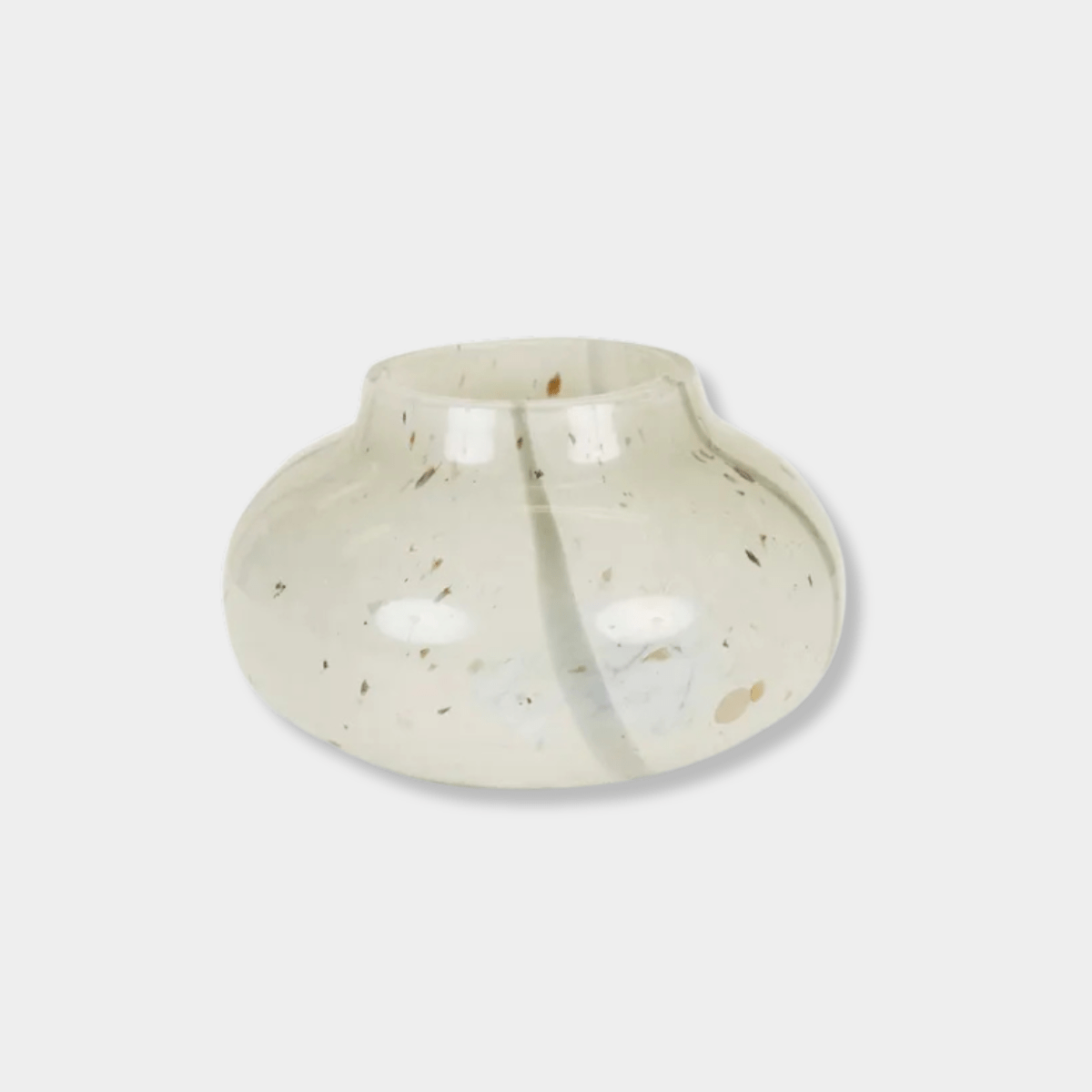 GlobeWest Boden Stripe Bud Vase in sage green handblown glass with delicate stripe pattern and modern design for indoor décor