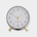 Maisie Silent Tick Alarm Clock - Grey
