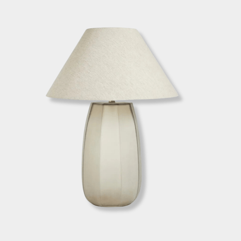 Globe West Lamps Globe West Emery Drum Table Lamp - Olive/Natural