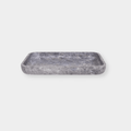 CoTheory Marble Footed Letter Tray - Tundra Grey Marble