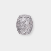 CoTheory Marble Cannister, Tundra Grey Marble | Norsu Interiors