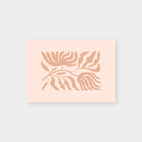 Minimalist flora print in soft beige tones, bold inspiring wall art for home decor.
