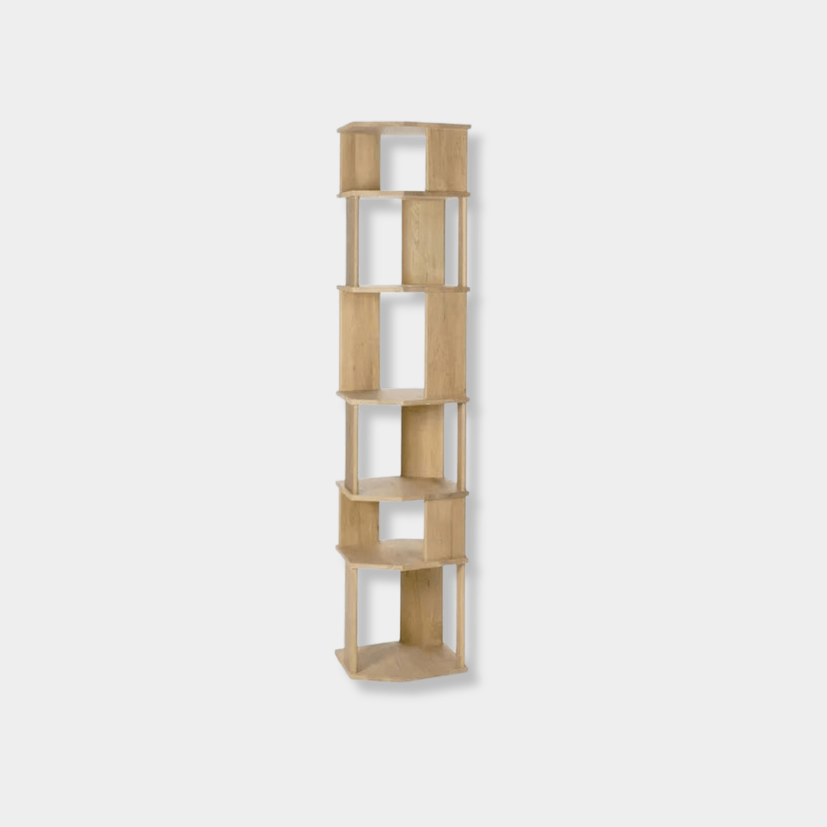 Globe West Bookcase Ethnicraft Stairs Column Bookshelf - Oak