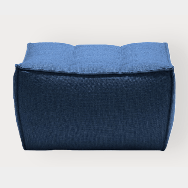 Ethnicraft N701 Sofa footstool, Blue | Norsu Interiors